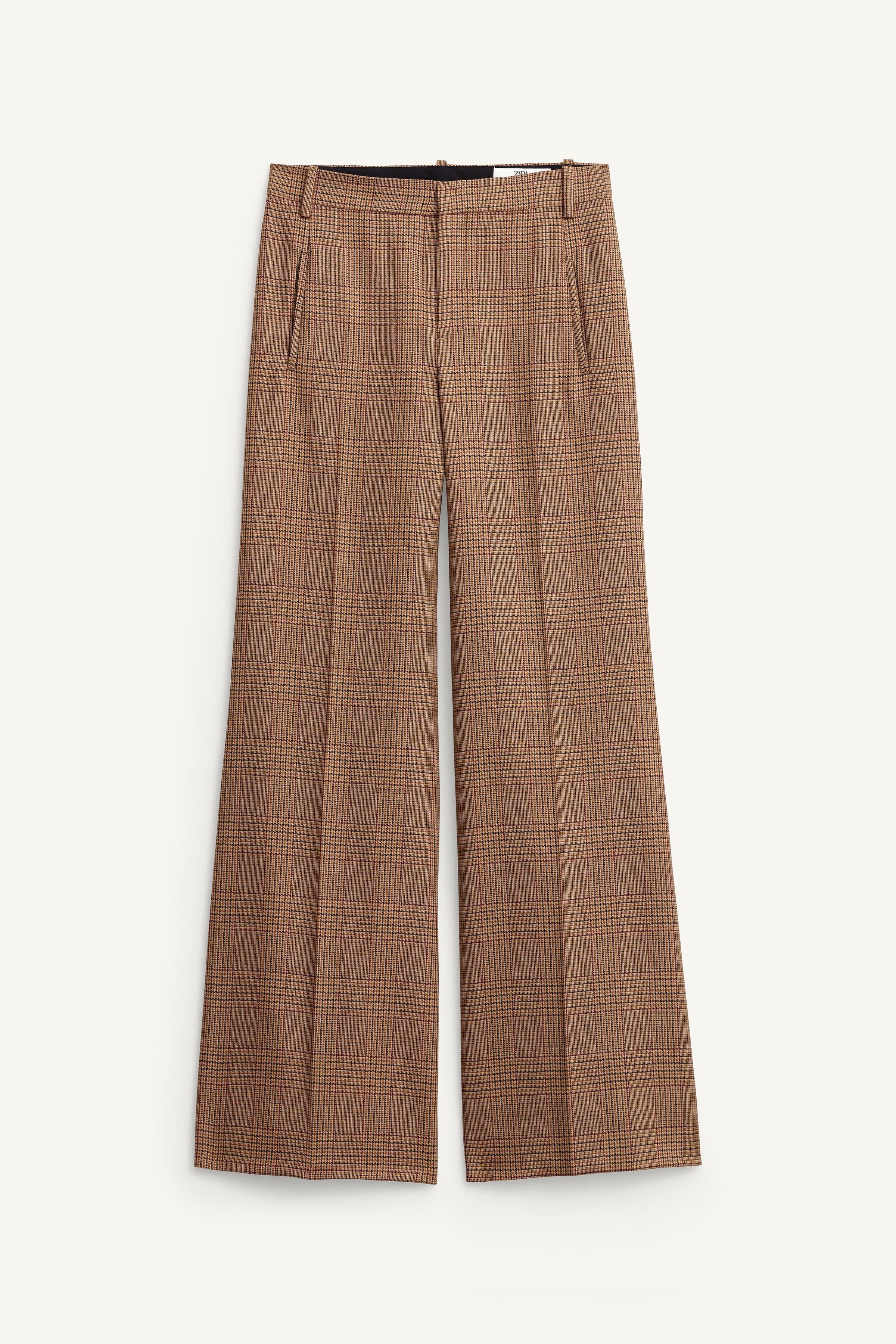PANTALON FLARE À CARREAUX EN LAINE ÉDITION LIMITÉE